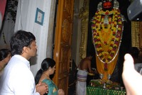 Chiru Visit Film Nagar Temple Photos